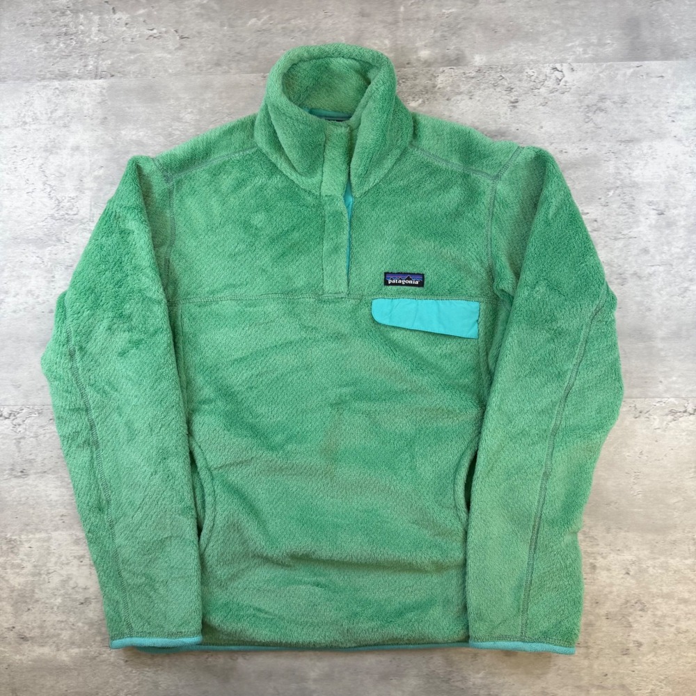 Patagonia Re-Tool Snap-T Fleece Pullover Green Teal Large 25442